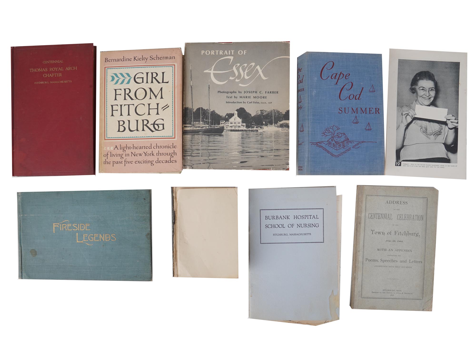 MASSACHUSSETTS COLLECTION OF VINTAGE BOOKS DOCS PIC-0